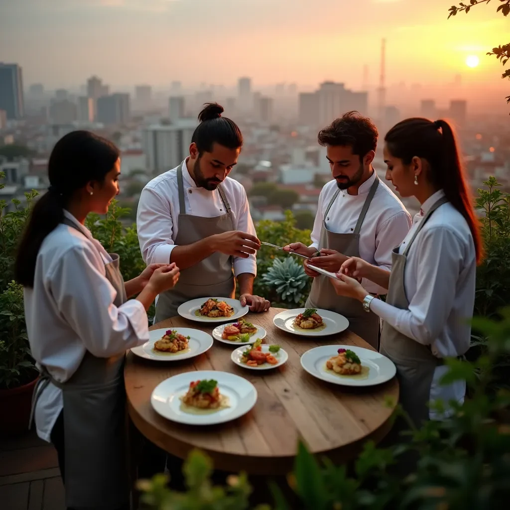 Creative team at work